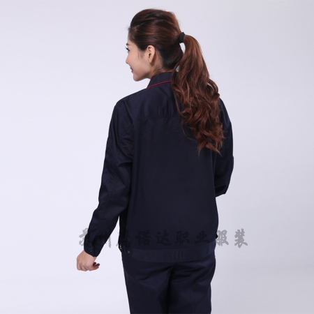 藏青拼大红五金工作服AC099-WJ